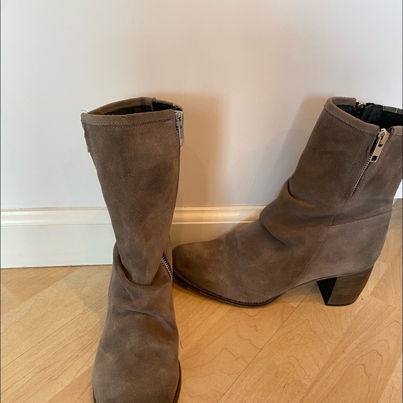 Jeffrey Campbell gray suede bootie - Picture 3 of 5